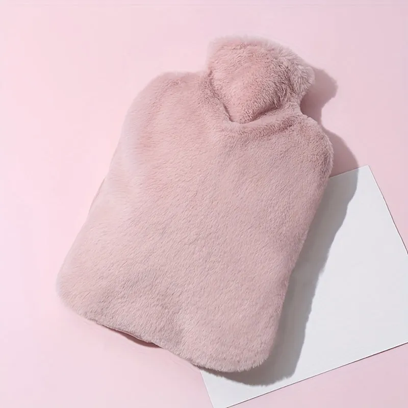 1000ml Plush Hot Water Bag Safe Portable Hand Warmer