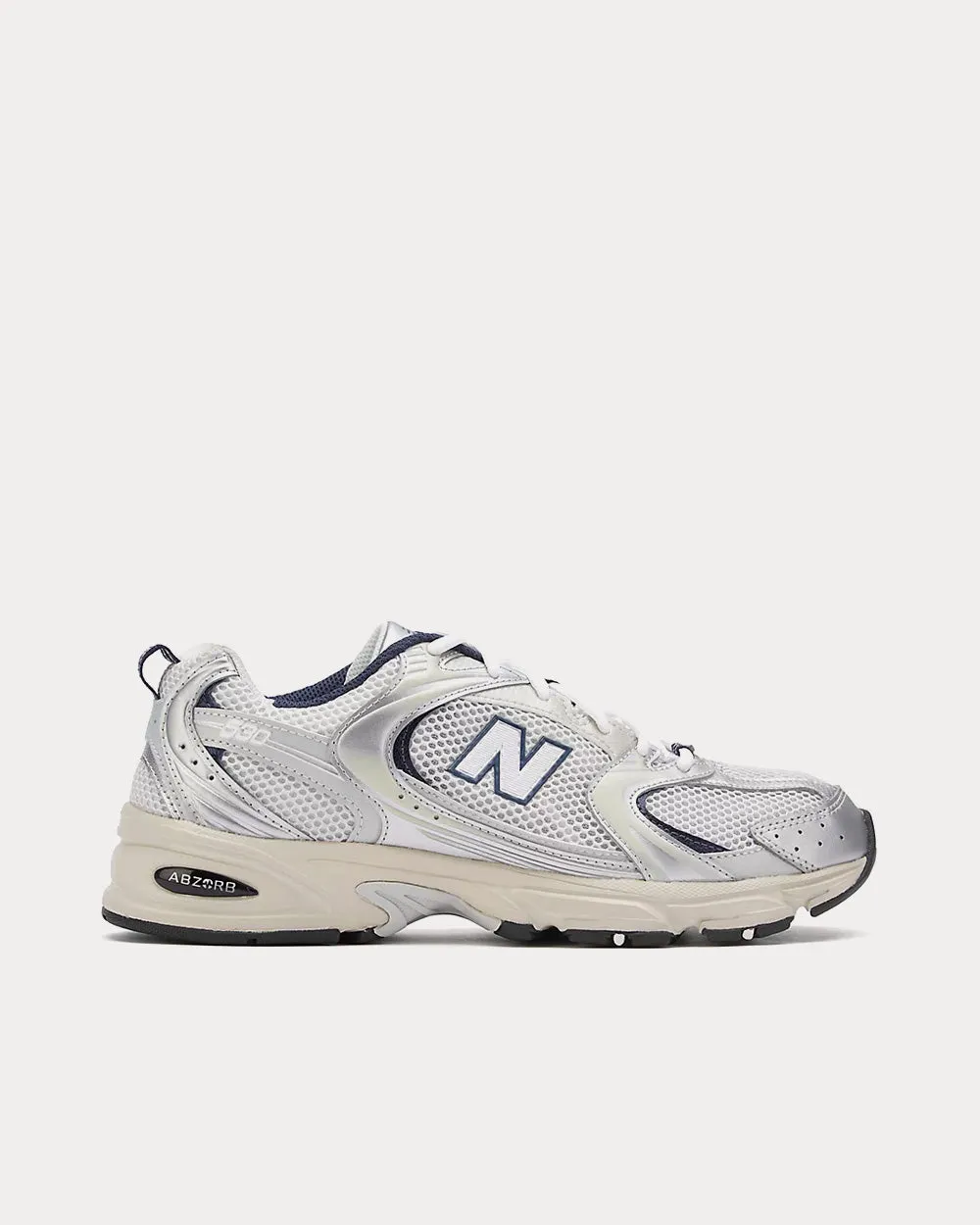 530 Silver Metallic / Summer Fog / Navy Low Top Sneakers