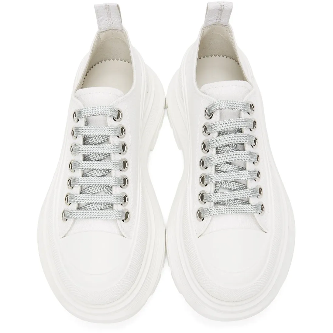 Alexander McQueen SSENSE Exclusive White Tread Slick Sneakers