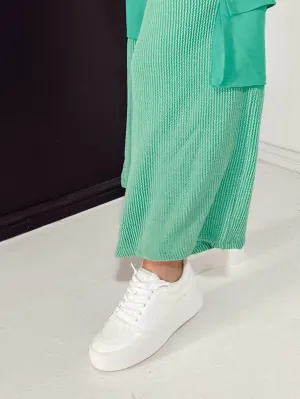 All White Platform VH Sneakers