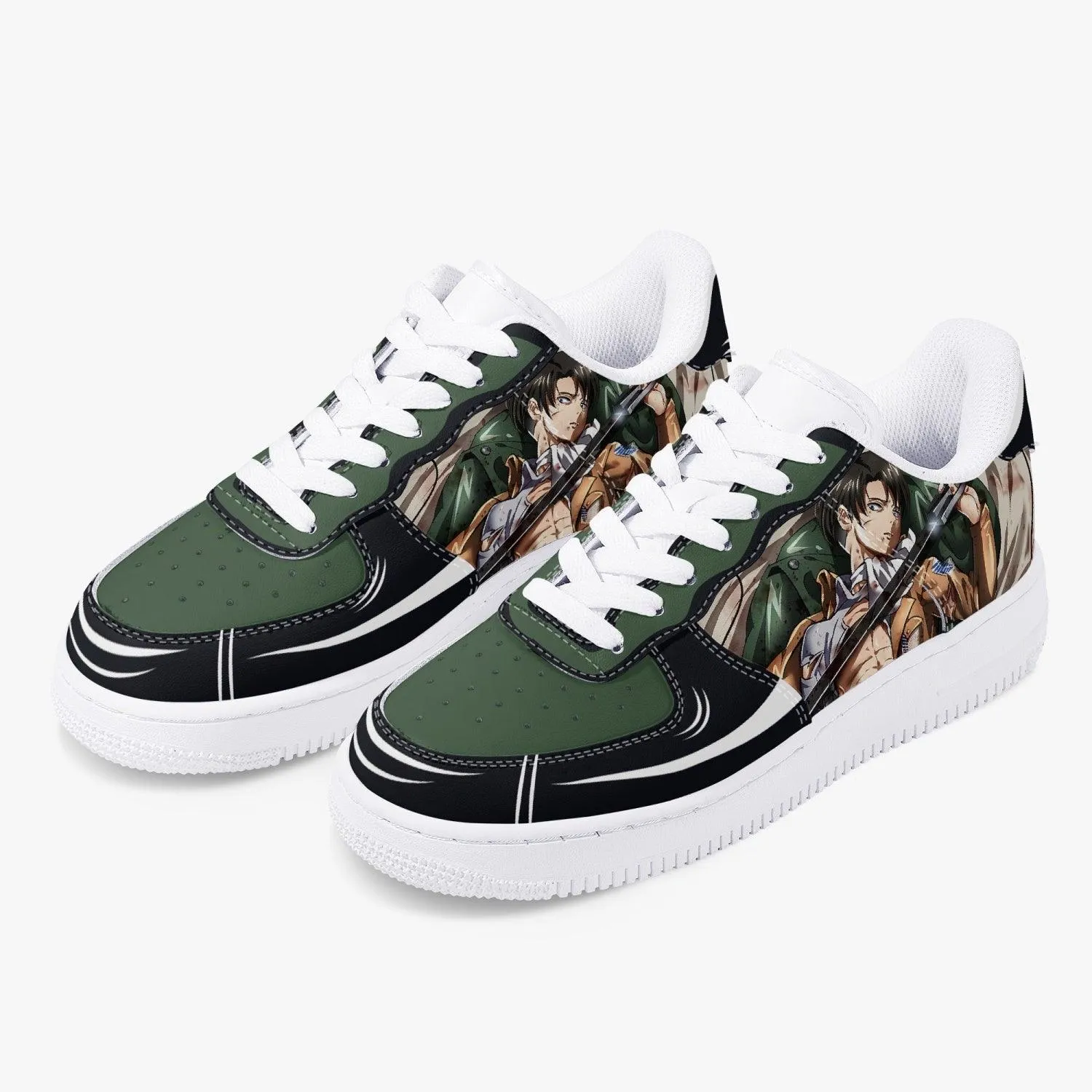 Attack On Titan Levi AF1 Anime Shoes