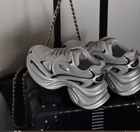BALANCA GAPE SHINING GALAXY CHUNKY SOLE PLATFORM SNEAKER