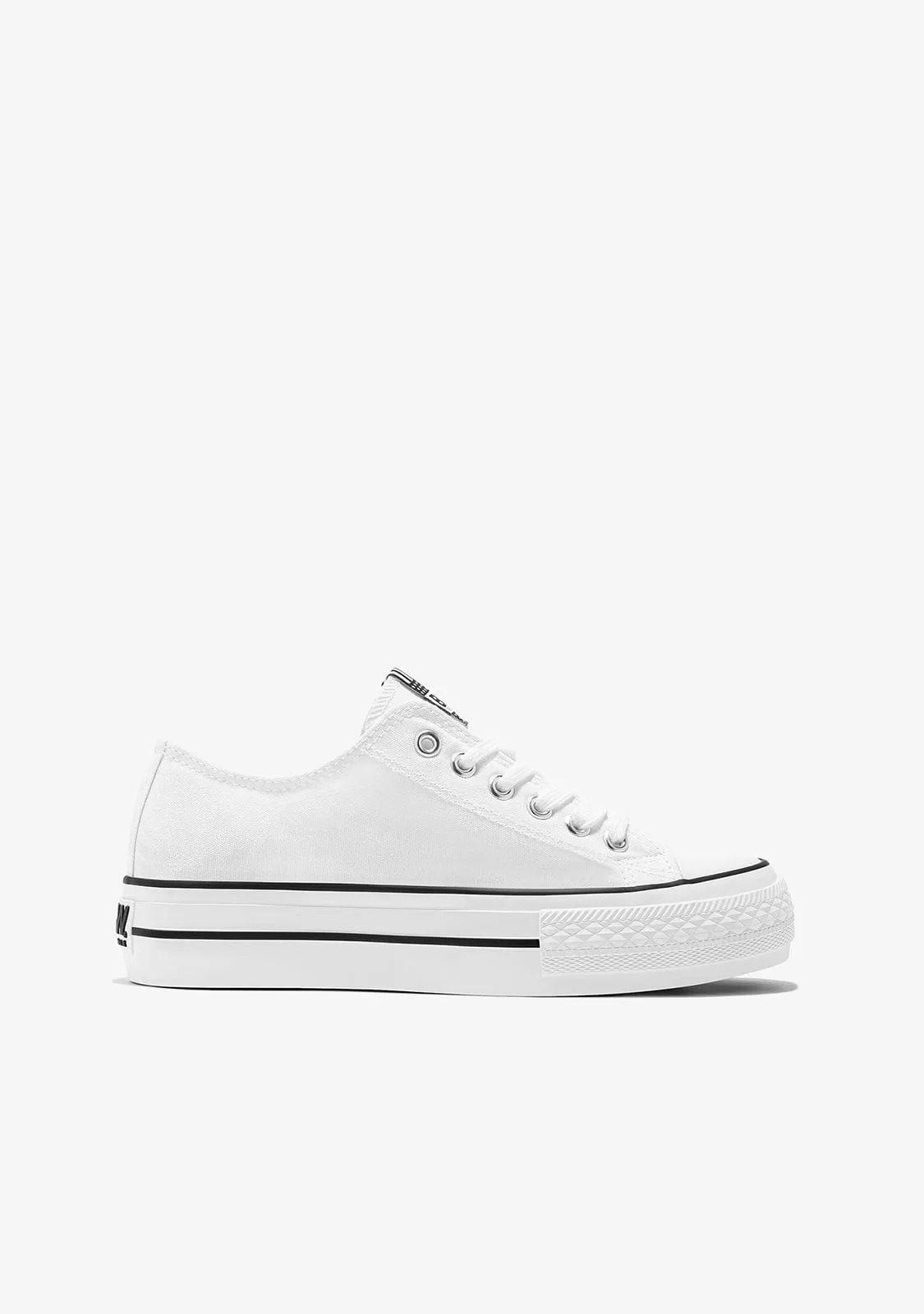B&W White Hawai Solar Sneakers