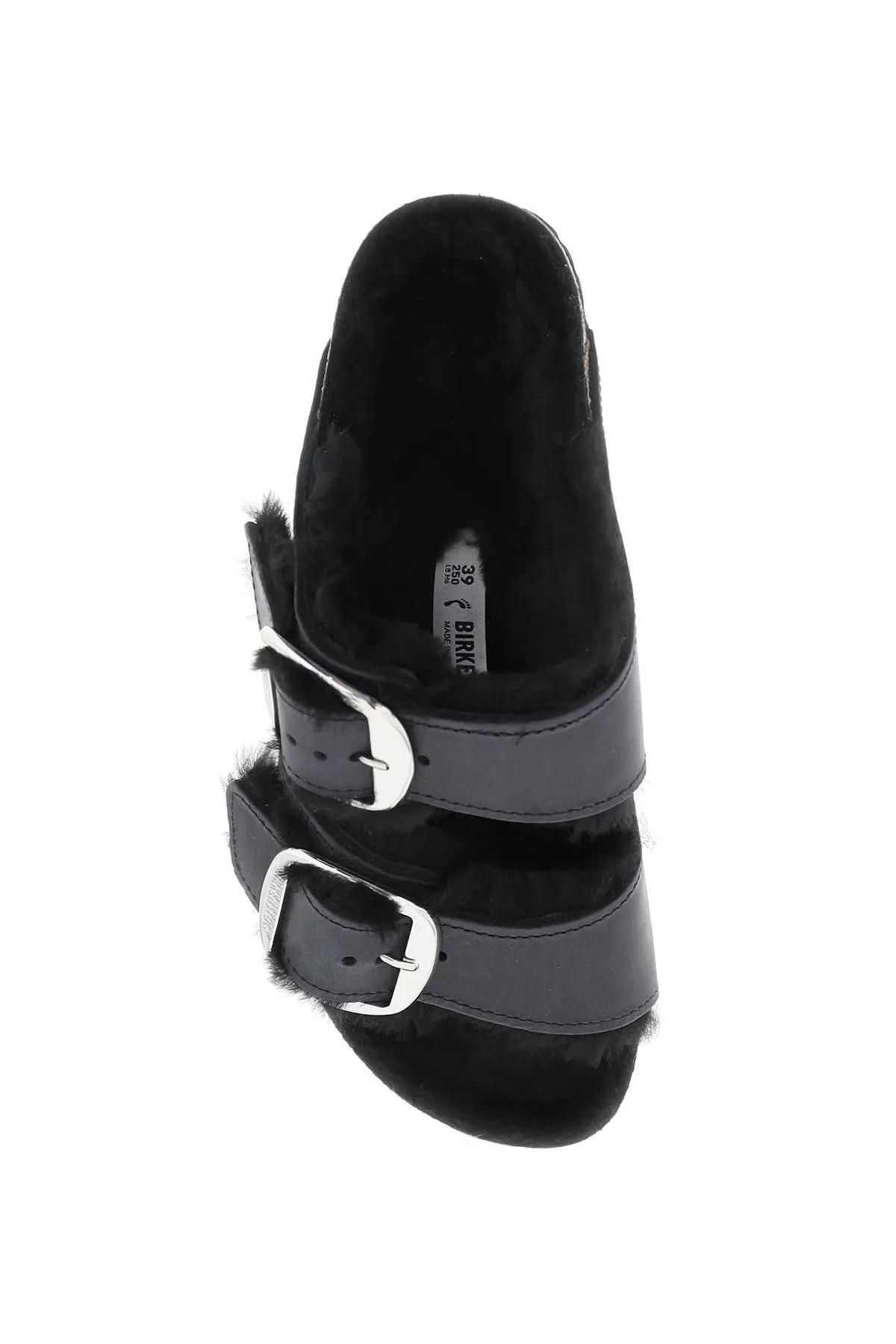 Birkenstock arizona big buckle mules in teddy