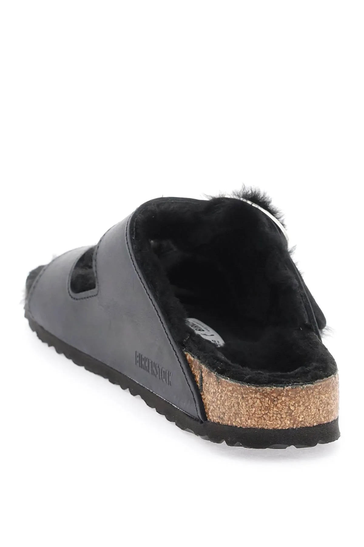 Birkenstock arizona big buckle mules in teddy