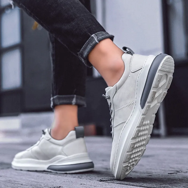Board Sports Teen Casual Tide Shoes | Soft Leather Sneakers