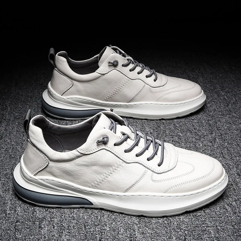 Board Sports Teen Casual Tide Shoes | Soft Leather Sneakers