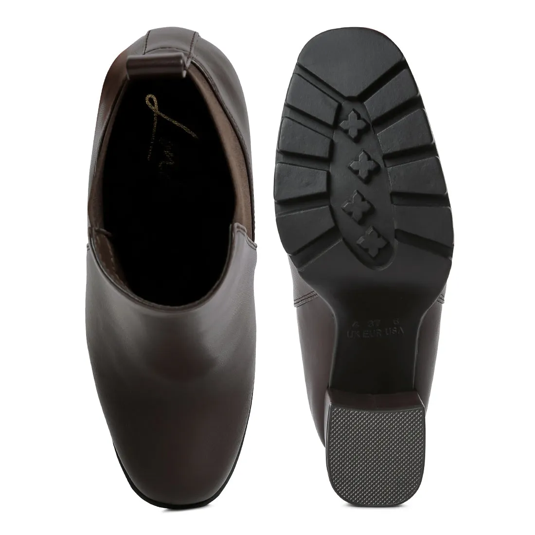 Bolt Block Heeled Chelsea Boots