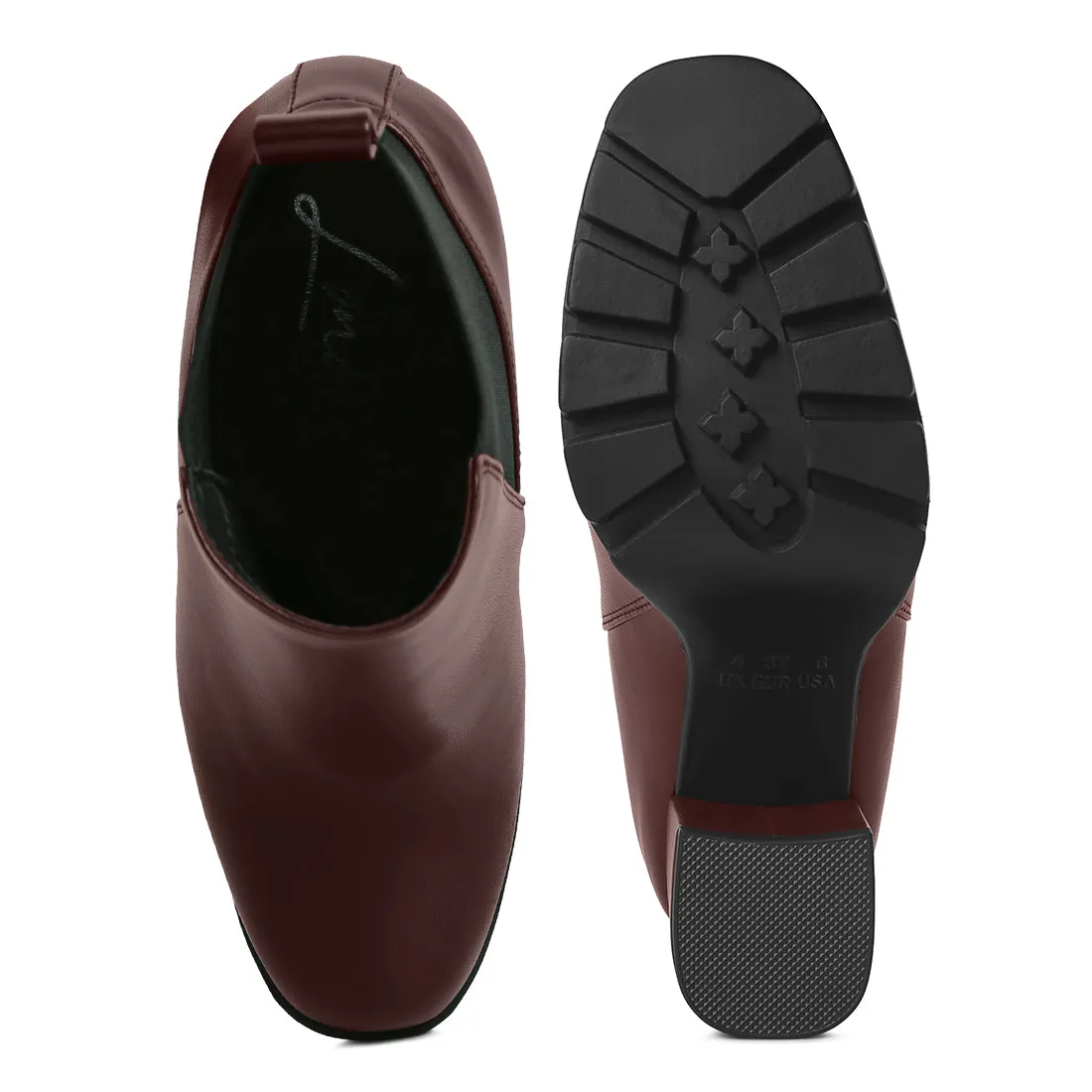 Bolt Block Heeled Chelsea Boots