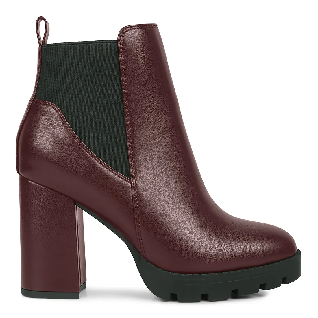 Bolt Block Heeled Chelsea Boots