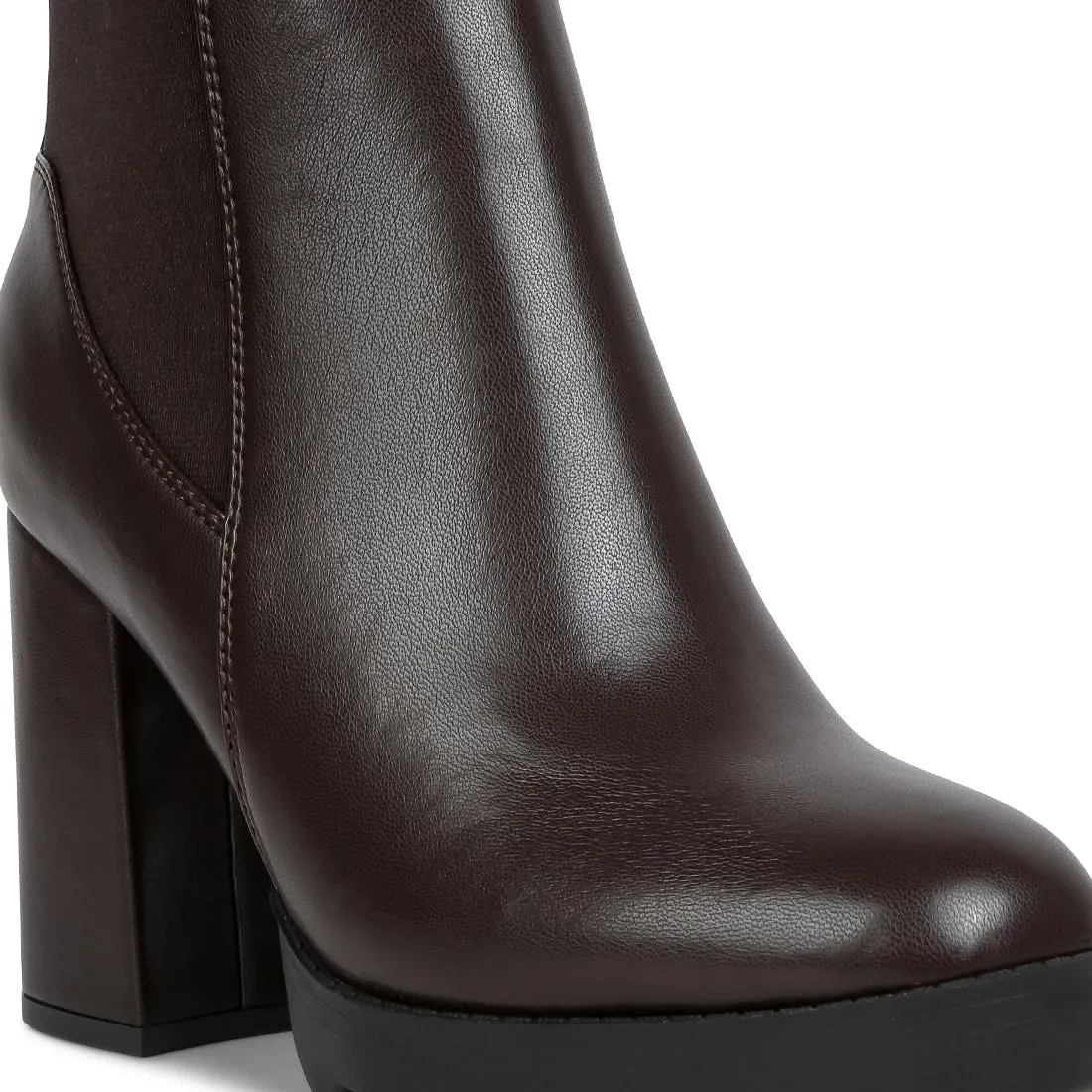 Bolt Block Heeled Chelsea Boots