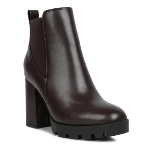 Bolt Block Heeled Chelsea Boots