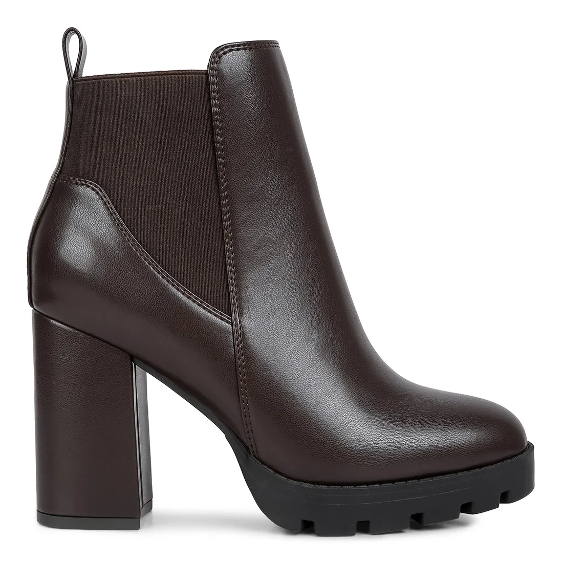 Bolt Block Heeled Chelsea Boots