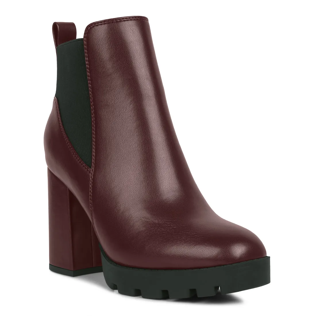 Bolt Block Heeled Chelsea Boots