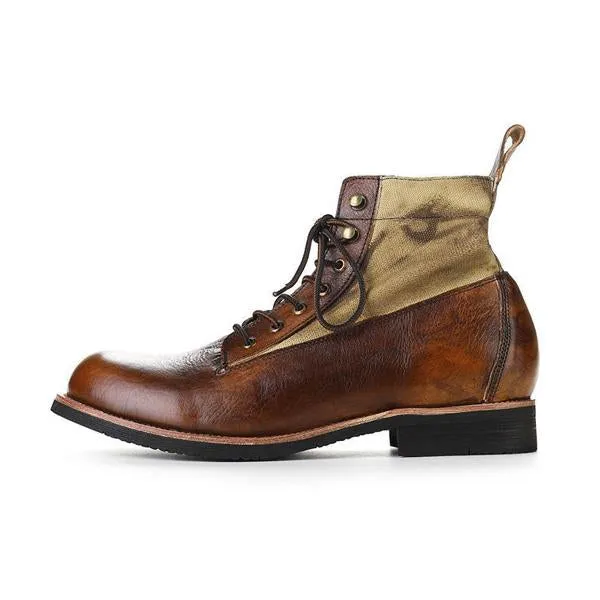 Botte Vintage Aspect Déchiré