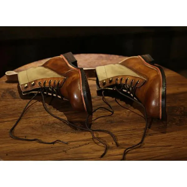 Botte Vintage Aspect Déchiré