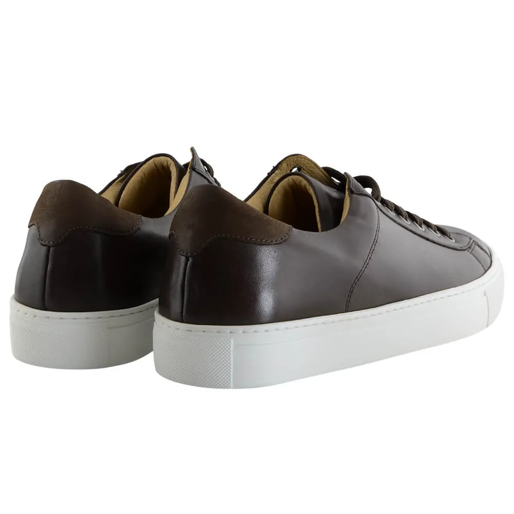 Brown Leather Sneakers