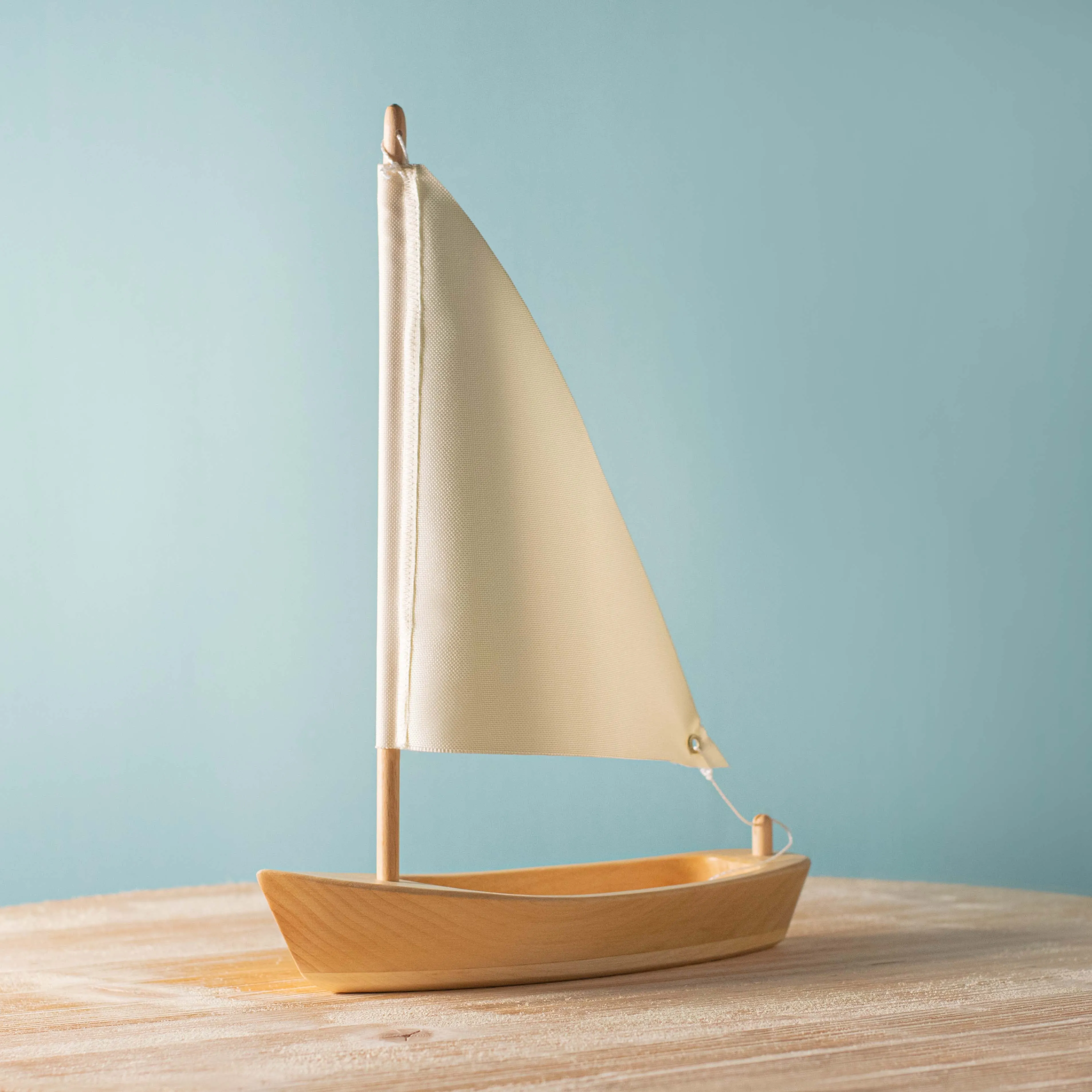 Bumbu Wooden Sailing Boat Beige