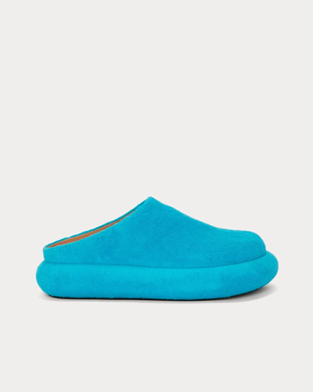 Bumper-Tube Platform Loafers Turquoise Slip Ons