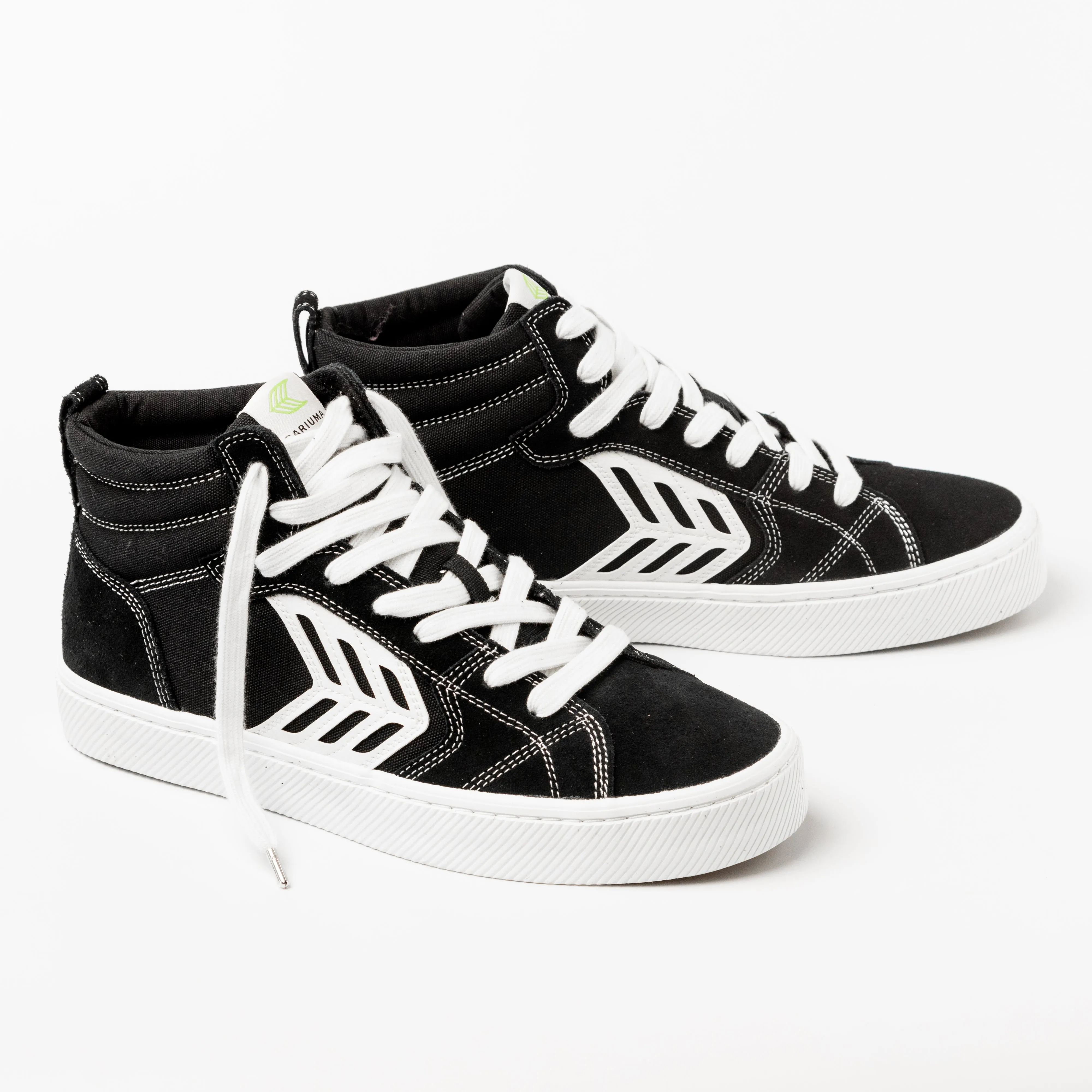 CARIUMA CATIBA PRO HIGH Men's Black Suede and Canvas Contrast Sneaker