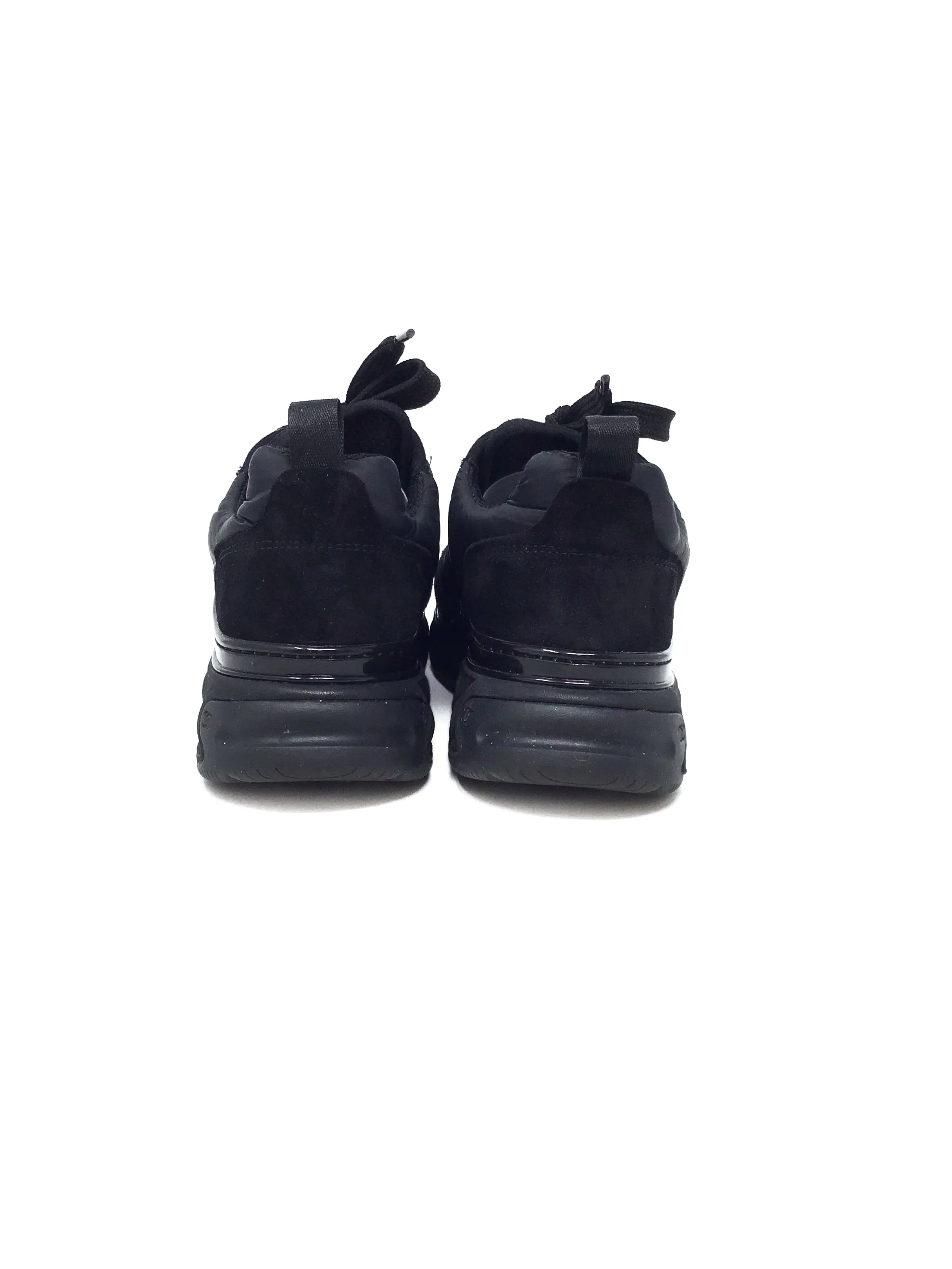 Chanel Size 36 Nylon & Suede Quilted Detail Sneakers