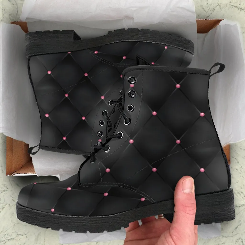 Combat Boots - Classic Pattern #115 | Unisex Boots, Custom Shoes, Hippie Boots, Lace Up Boots, 90s Boots, Women's Boots, Boots Men