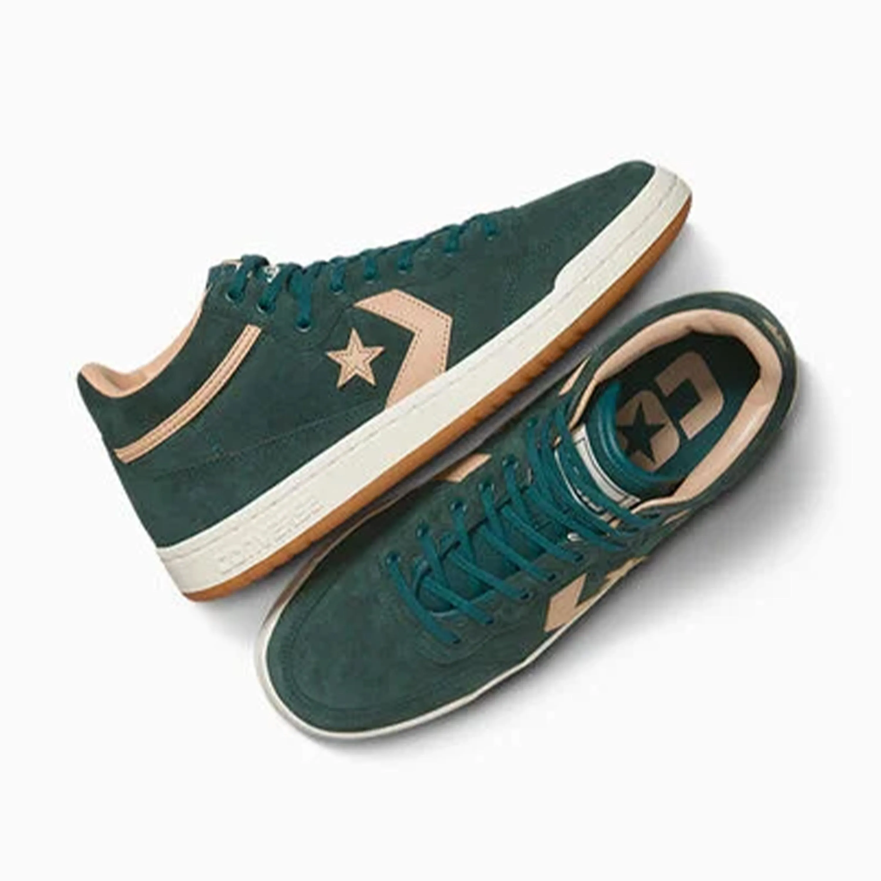 CONVERSE CONS FASTBREAK PRO MID NUBUCK RUBBER PLANT / VACHETTA BEIGE