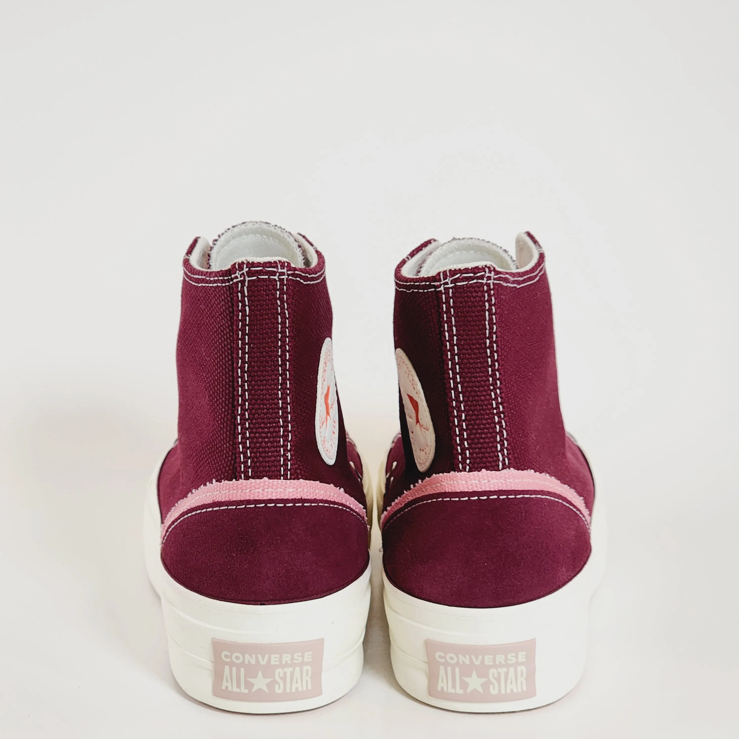 Converse CTAS Lift Hi Deep Bordeaux/Egret Women's Platform Sneakers A07114C NWT