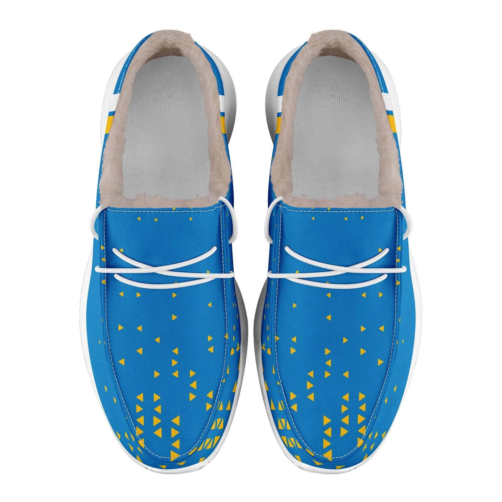 Custom Blue Yellow Los Angeles Shoes Personalized Sneaker FN042-D020279-22