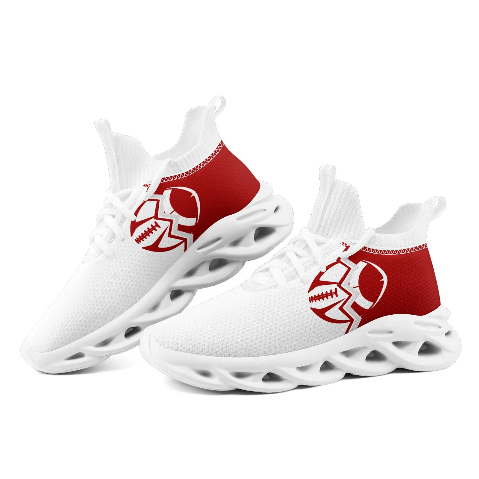 Custom White Red California Maxsoul Shoes Personalized Sneaker FN030A-D028017-13