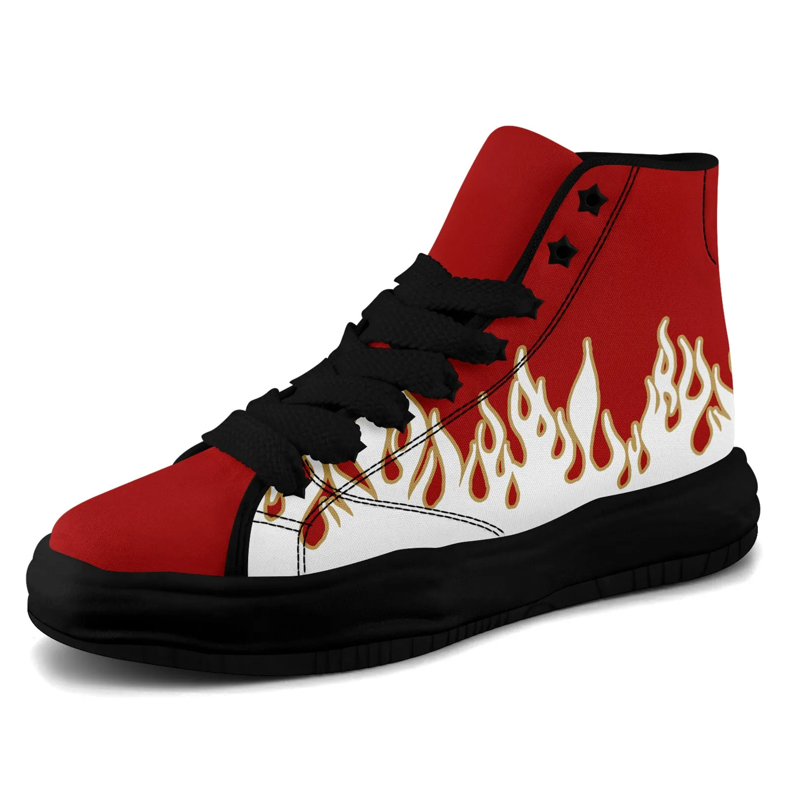Custom White Red Yellow San Francisco Firesoul Shoes Personalized Sneaker FN039-D020272-25