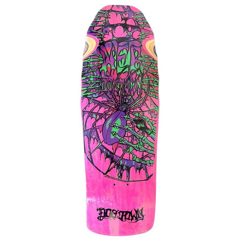 Dogtown 10.25" x 30.825” Web Reissue (PINK STAIN) Skateboard Deck