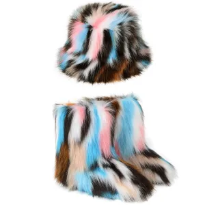 Dream Fuzzy Hat & Boots Set