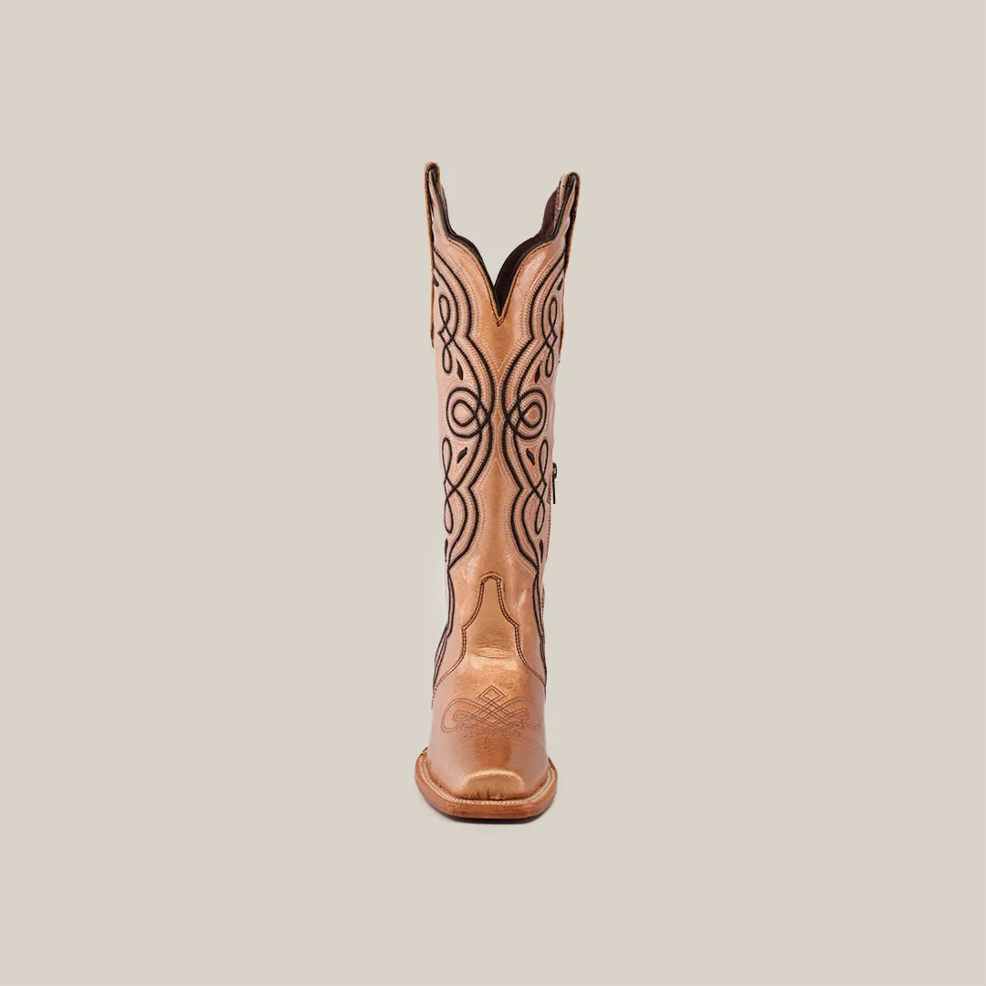 Eden Rose Gold - Tall Shaft - Narrow Aquare Toe