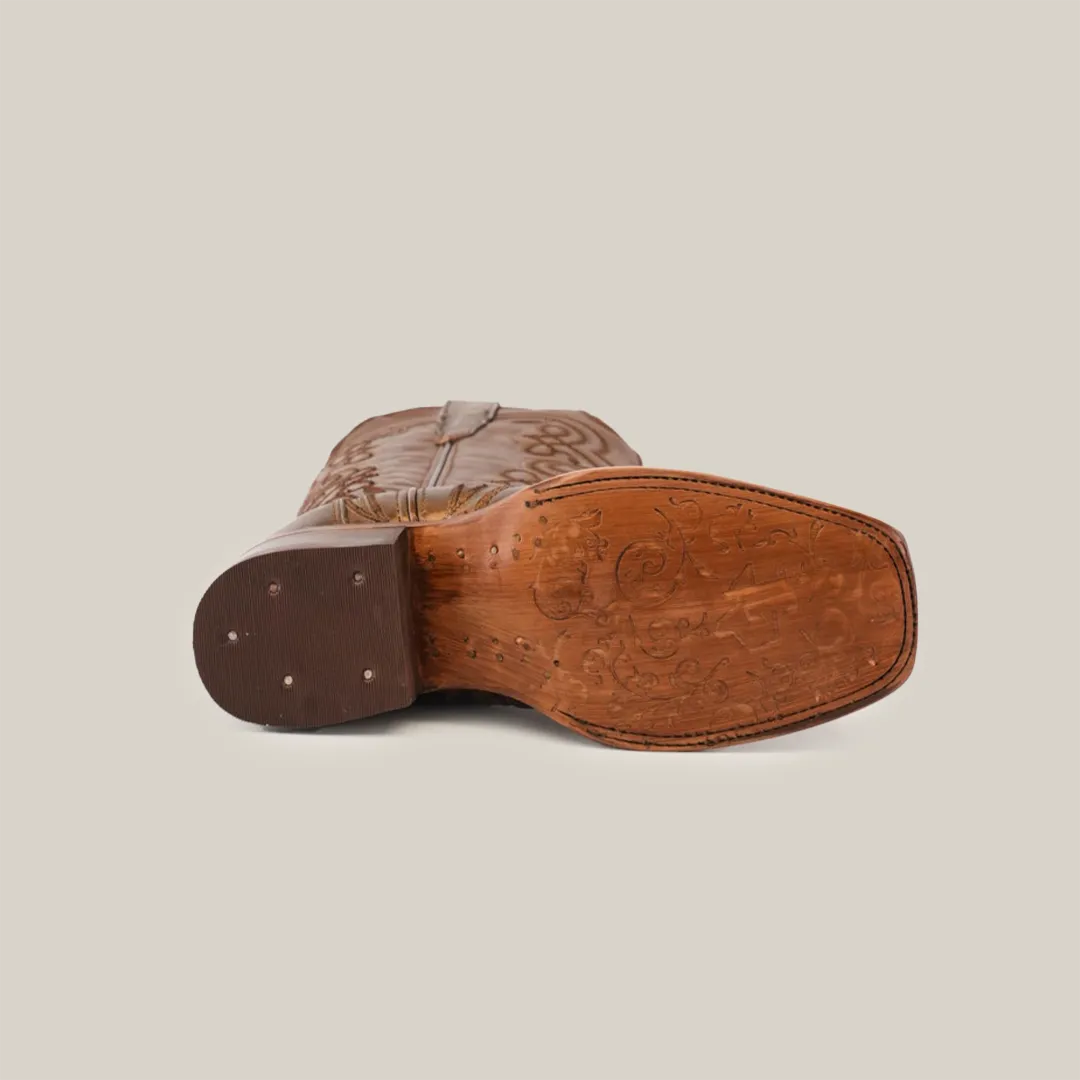 Eden Rose Gold - Tall Shaft - Narrow Aquare Toe