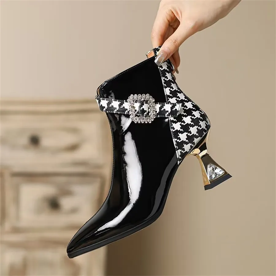 Elegant Zipper Pointed Toe Fringed High Heel Boots