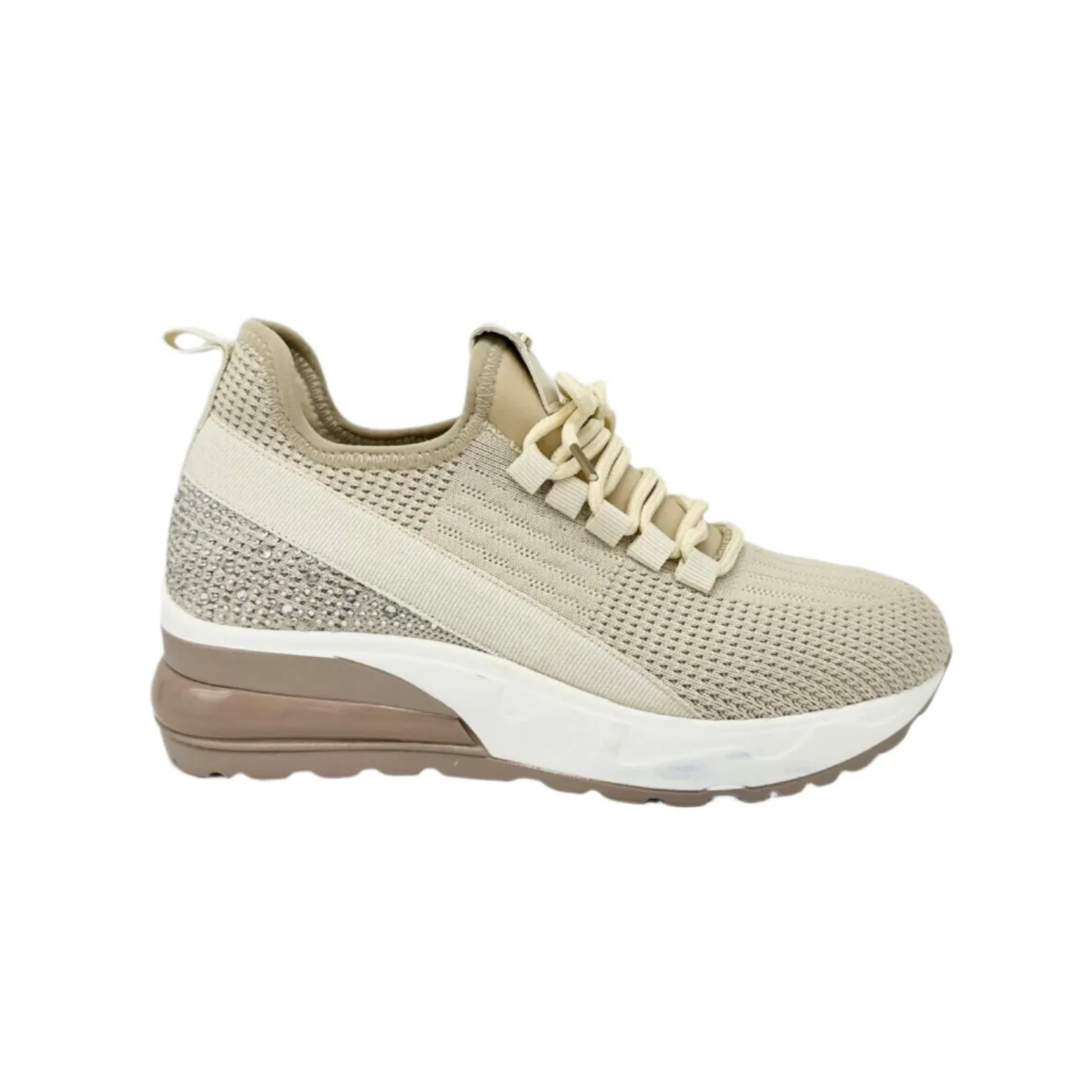 EXE EX14 Stone Heel Sneakers w Stretch Laces