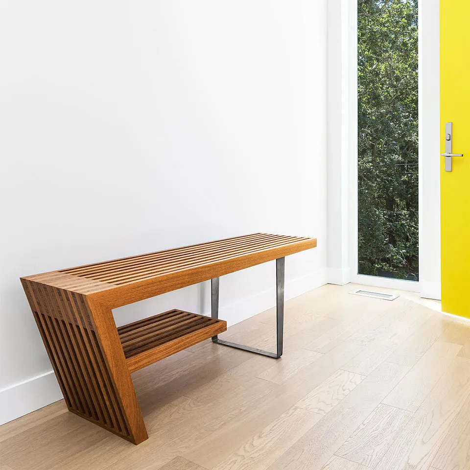 Freeman bench - white oak