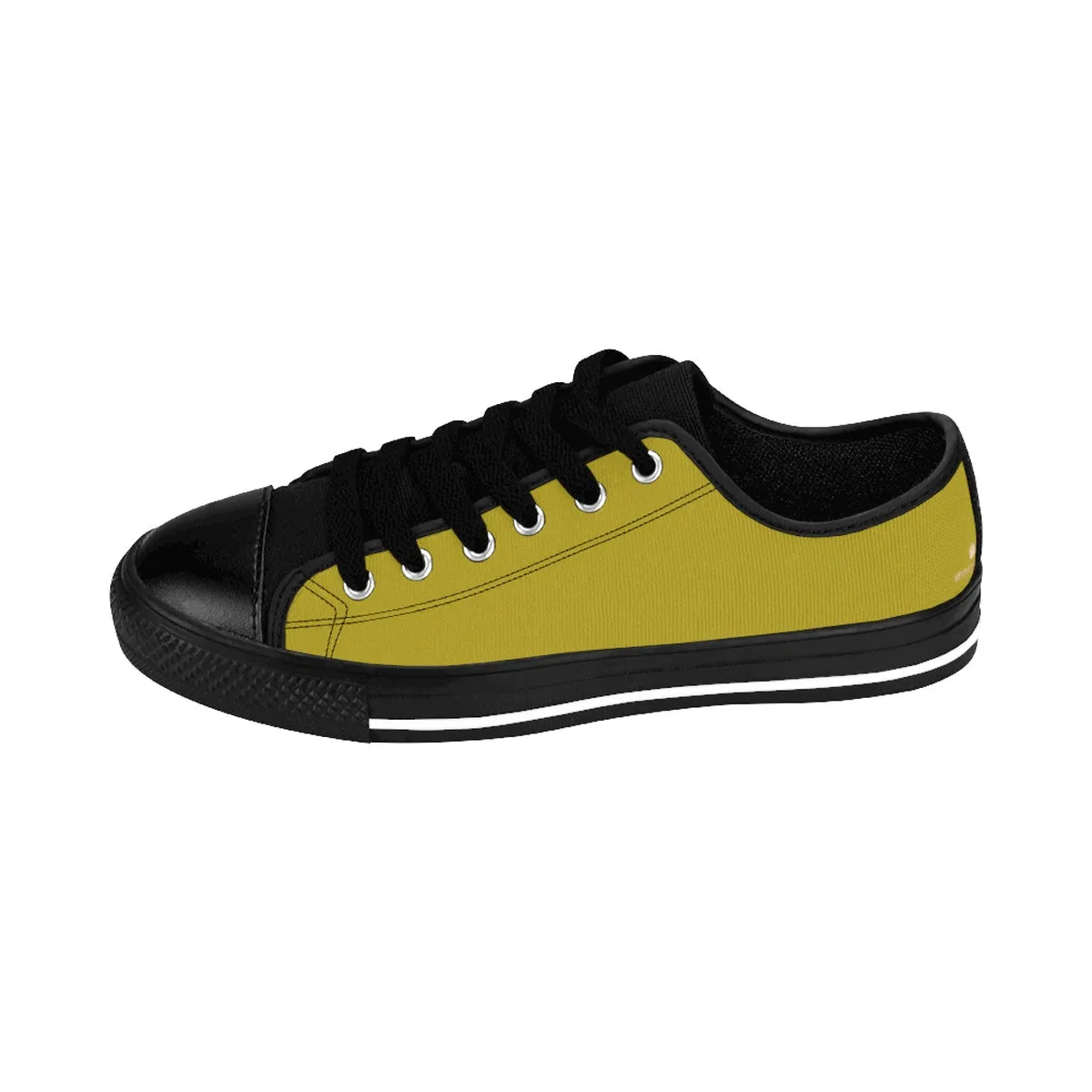 Green Women's Low Top Sneakers, Best Solid Green Color Low Top Ladies Modern Running Shoes (US Size 6-12)