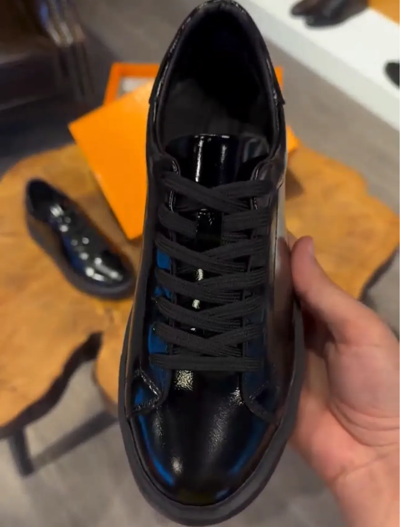 Handmade Leather English Thick Bottom Board Shoes