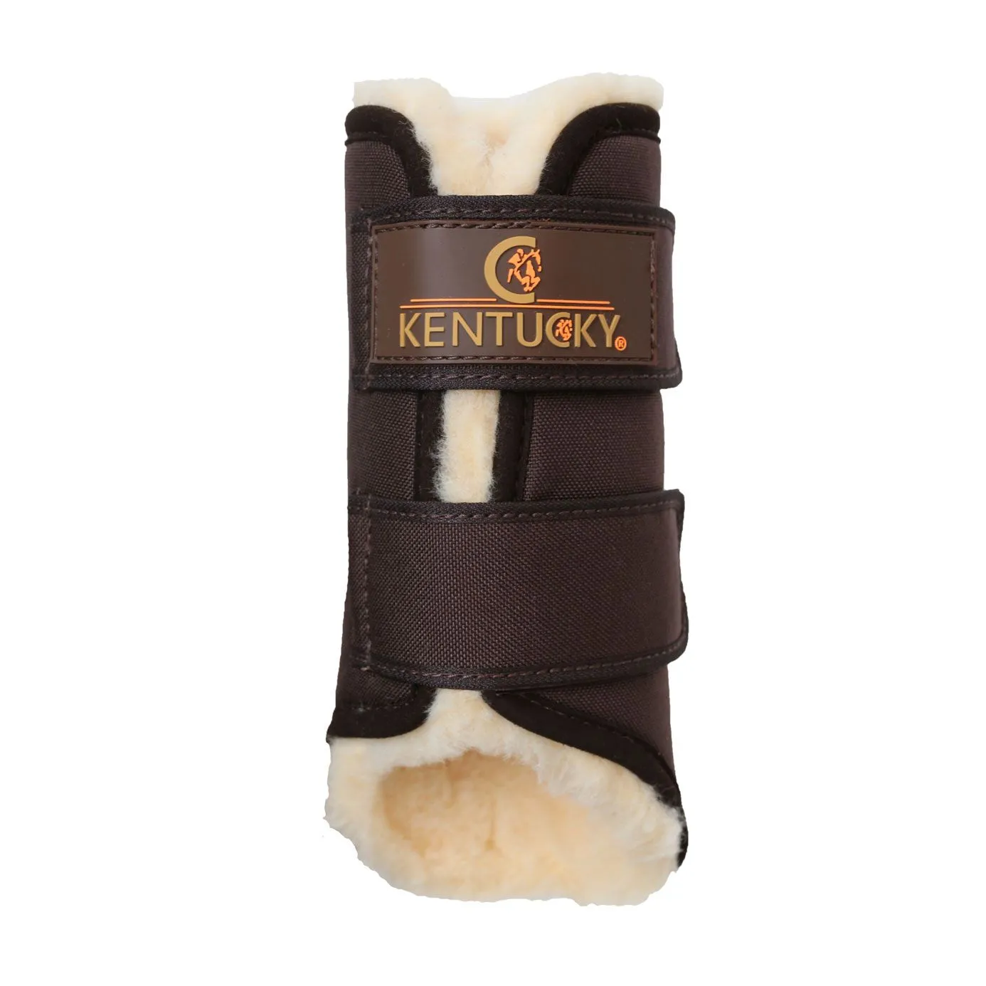 Kentucky Horsewear Solimbra Brushing Boots Front - Brown