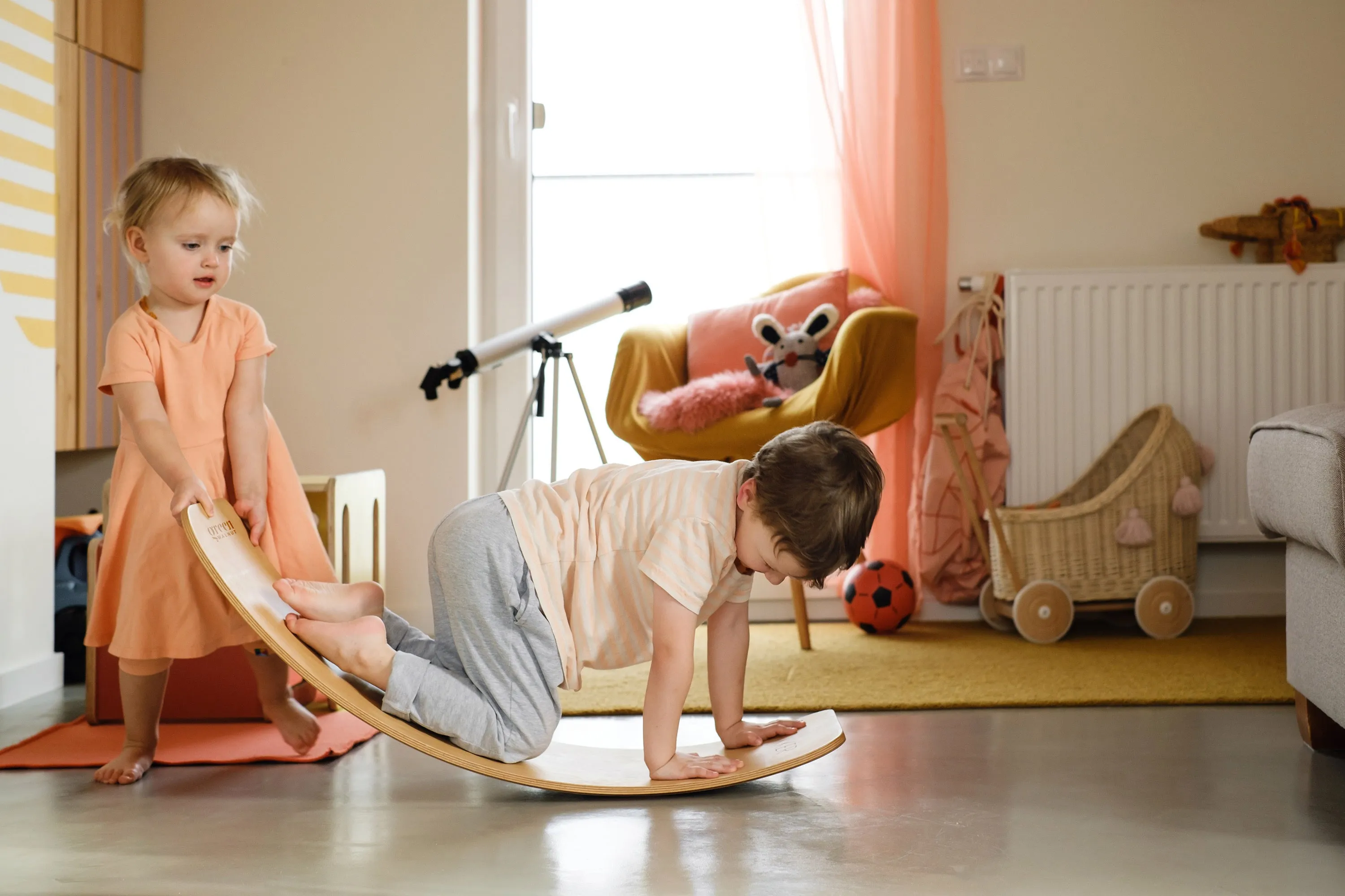 Large Wooden Balance Board (No Felt)