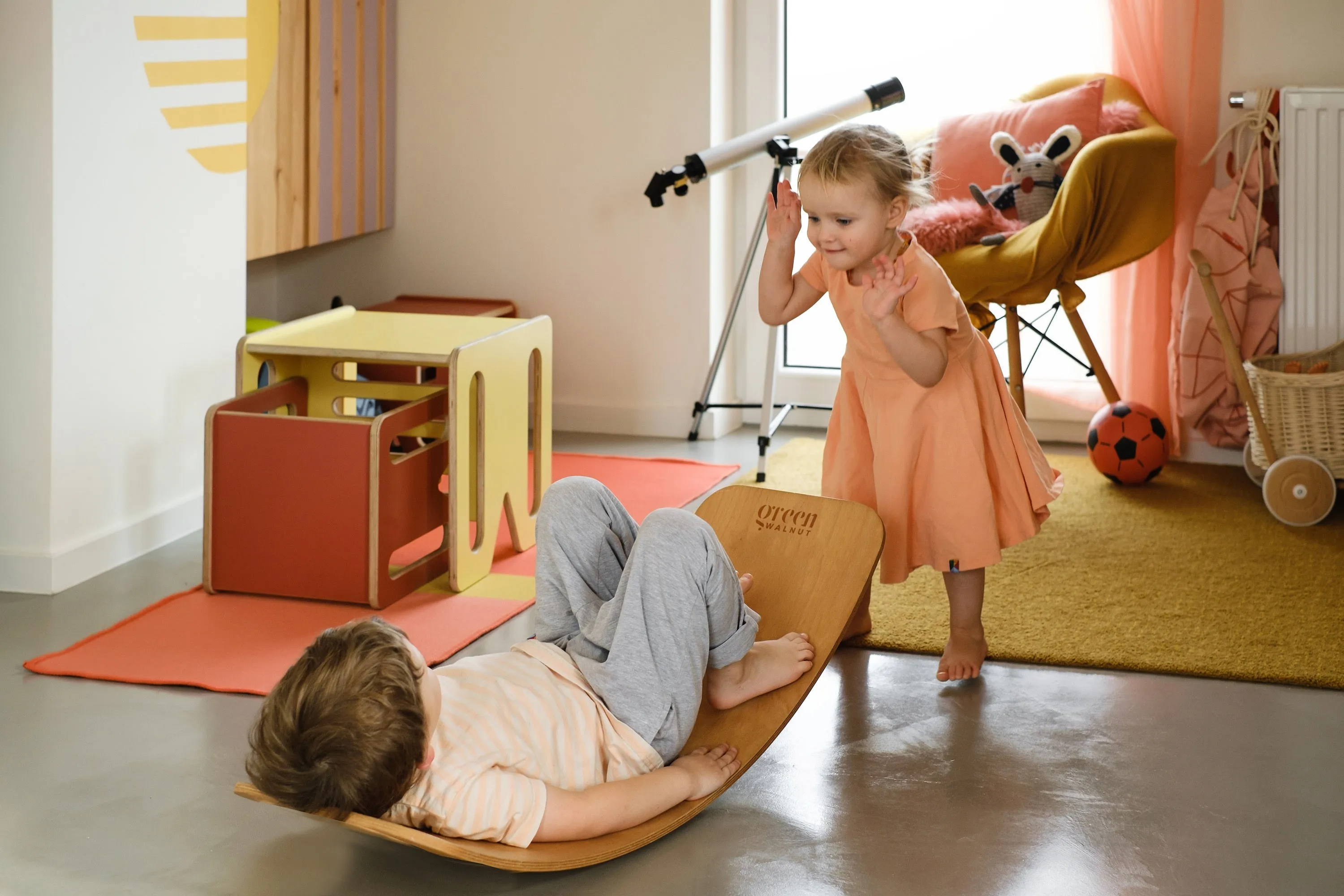 Large Wooden Balance Board (No Felt)