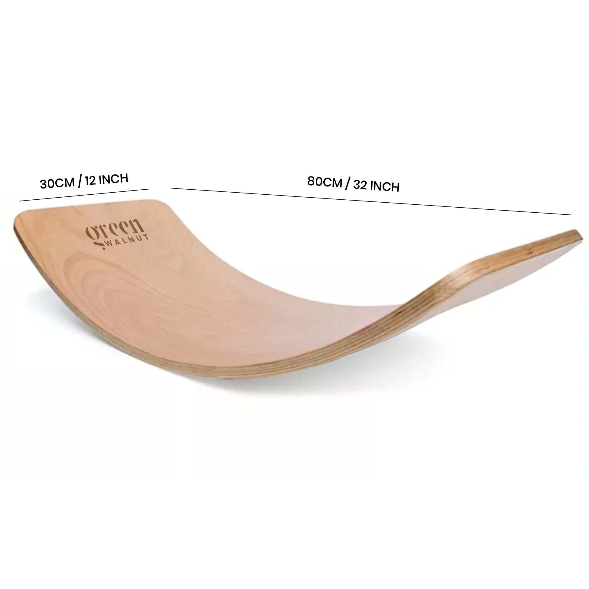 Large Wooden Balance Board (No Felt)