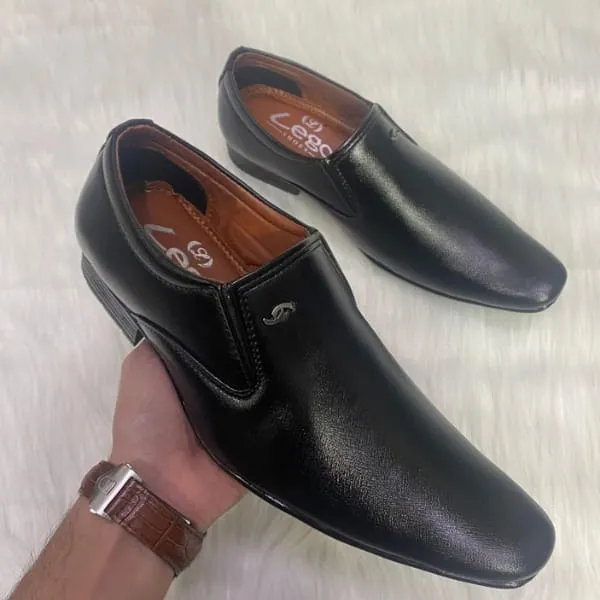 Lego Pointed Black Men's Formal Shoes