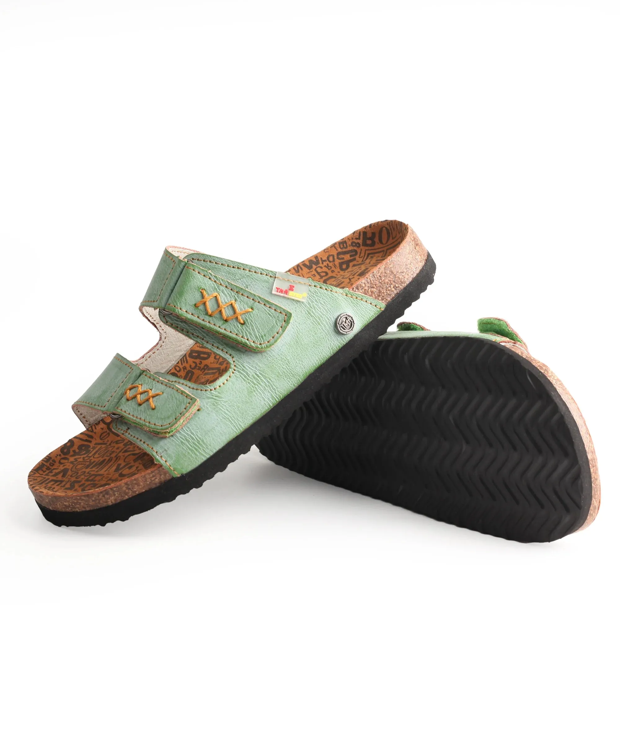 Luxury Step - High-Quality Genuine Leather p Retro Stitch Sandals For Women
