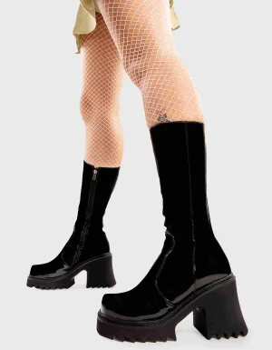 Mind Pool Chunky Platform Calf Boots
