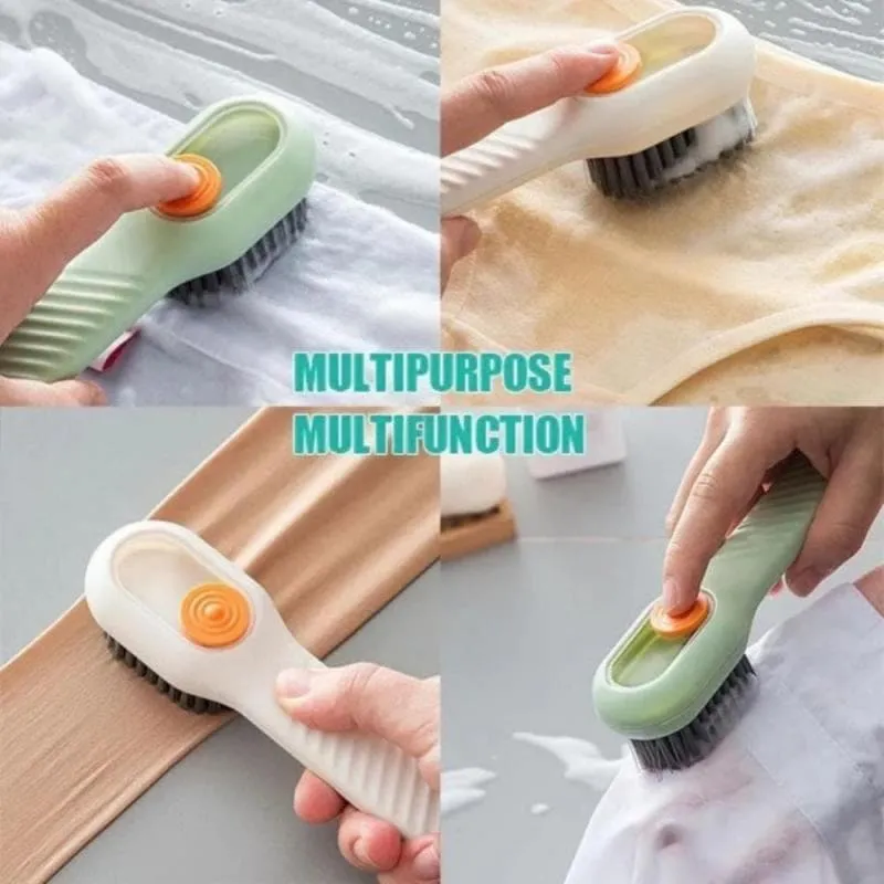 Multifunction Automatic Soap Liquid Adding Shoe Brush Soft-bristled Clothes Brush Clothing Board Brush Soap Dispenser Brush
