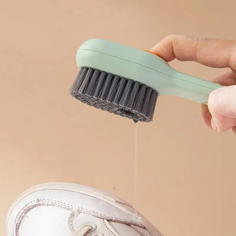 Multifunction Automatic Soap Liquid Adding Shoe Brush Soft-bristled Clothes Brush Clothing Board Brush Soap Dispenser Brush