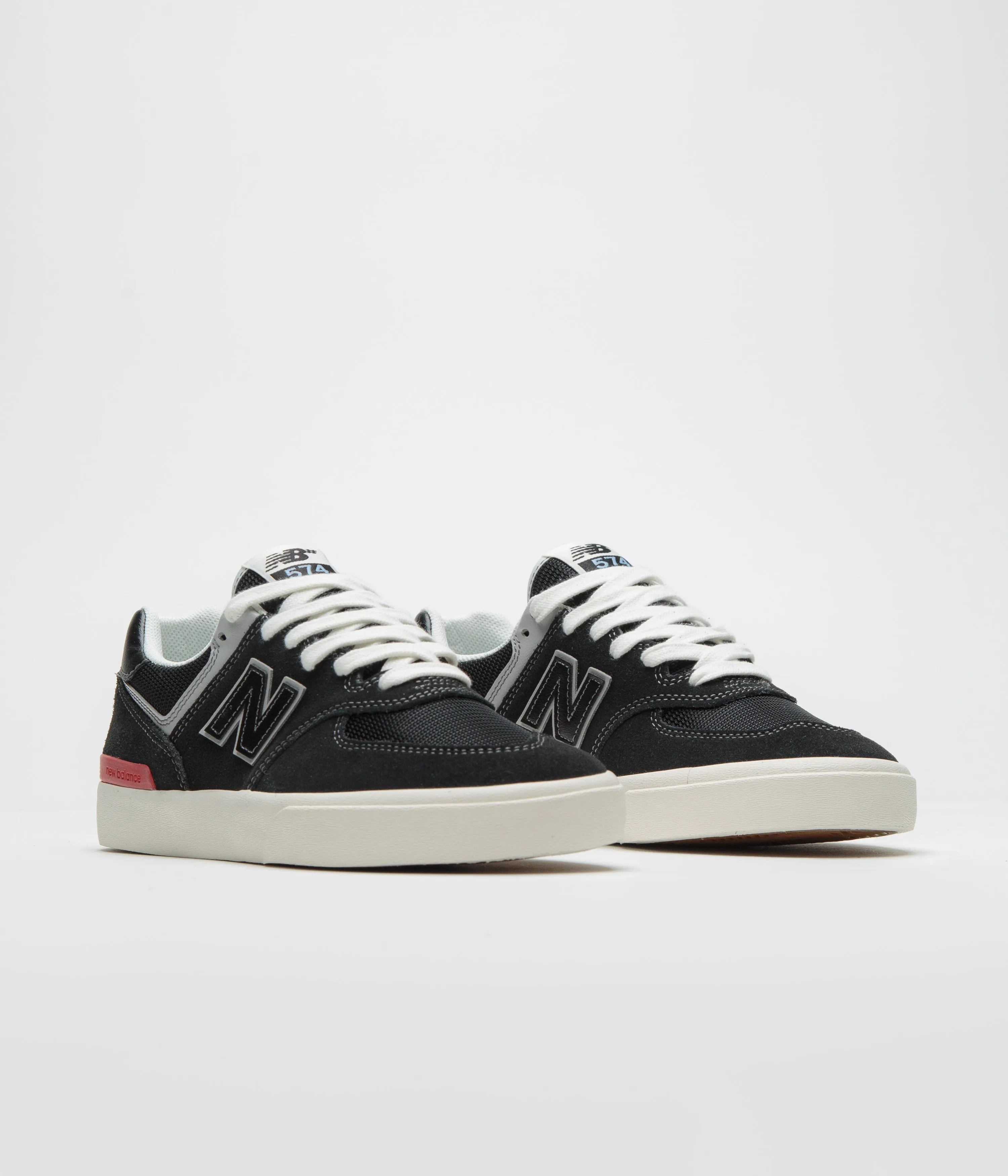 New Balance Numeric 574 Shoes - Black / White